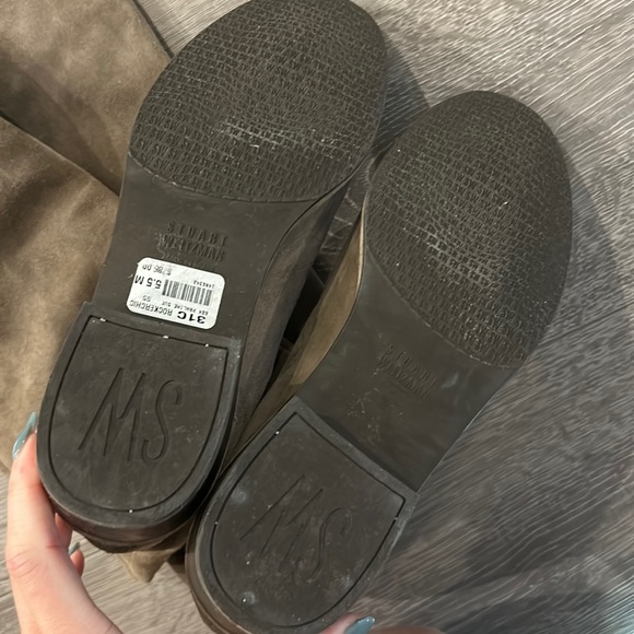 Stuart Weitzman OTK Suede Boots - Picture 3 of 5